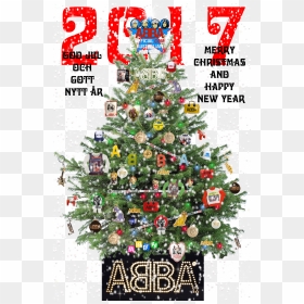 Abba Xmastree 2017 New Edited-1, HD Png Download - happy new year 2017 png