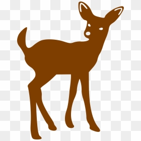 Deer Face Silhouette - Baby Deer Silhouette Clip Art, HD Png Download - deer head silhouette png
