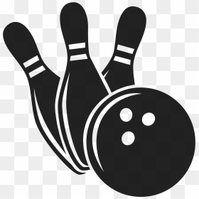 Bowling Pin Strike Bowling Balls Sport - Bowling Ball And Pins Silhouette, HD Png Download - bowling png