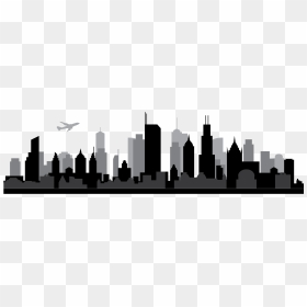 Chicago Png Transparent Image - Chicago Skyline Silhouette Png, Png Download - chicago png