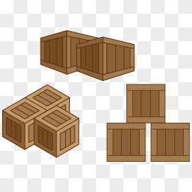 Crate , Png Download - Wooden Box Cartoon Png, Transparent Png - vhv