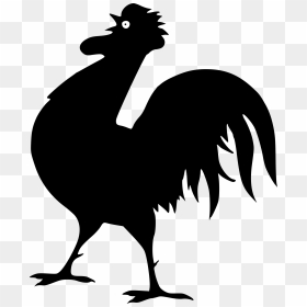 Chicken Silhouette Rooster Broiler - Chicken Silhouette Clip Art, HD Png Download - broiler chicken png