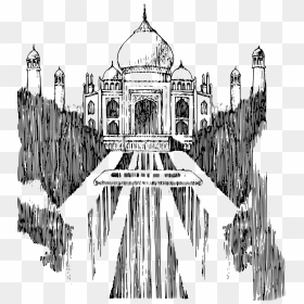 Simple Taj Mahal Clip Arts - Famous Landmarks Word Search, HD Png Download - tajmahal png