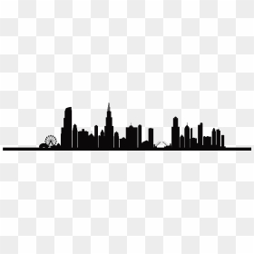 Chicago Skyline Png - Silhouette Chicago Skyline Drawing, Transparent Png - chicago png