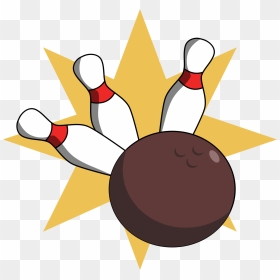 Bowling Clip Arts - Bowling Ball Hitting Pins Clipart, HD Png Download - bowling png
