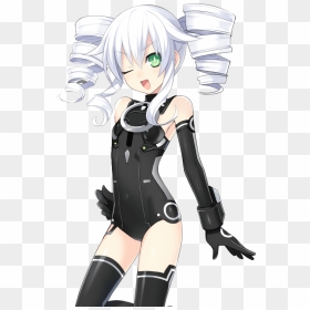 25 Of The Absolute Best Anime Girls With White Hair - Black Sister Neptunia, HD Png Download - anime hair png