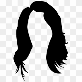 Transparent Hair Png Files - Outline Image Of Hair, Png Download - long hair png