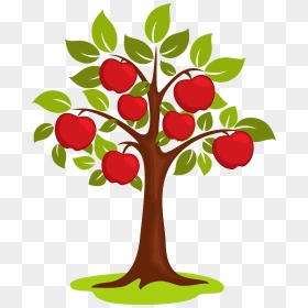 Apple Tree Clipart Png Banner Library Cartoon Clip - Apple Tree Clipart Transparent Background, Png Download - cliparts png