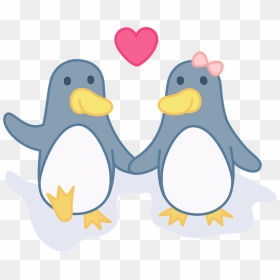 Penguins Couple Clipart - Adã©lie Penguin, HD Png Download - wedding couple clipart png