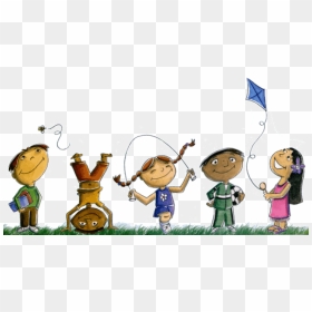 Thumb Image - Kids Playing Outside Cartoon, HD Png Download - holiday png