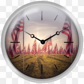 American Flags - Wall Clock, HD Png Download - grunge american flag png