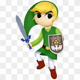 Full Size Of How To Draw Cartoon Girl Toon Link Nintendo - Cartoon, HD Png Download - toon link png