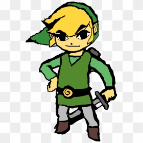 Link Zelda Wind Waker, HD Png Download - toon link png