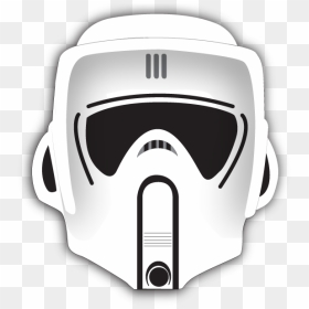 Clone Trooper Helmet Png - Star Wars Scout Trooper Helmet Drawing, Transparent Png - clone trooper png