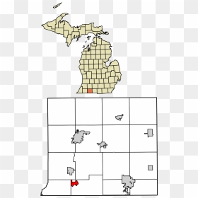Wayne County Michigan Map, HD Png Download - white pigeon png