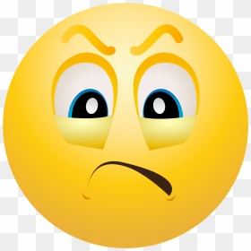 Annoyed Face Angry Emoticon Emoji Png - Upset Emoji Clip Art, Transparent Png - smiling emoji png