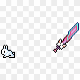 Terraria Pixel Art Of Bunny And Meowmere Clipart , - Terraria Meowmere Pixel Art, HD Png Download - terraria logo png