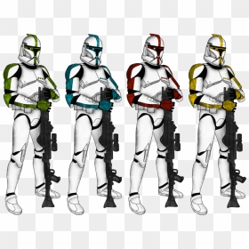 Trooper Ranks By Luca - 501st Clone Trooper Phase 1, HD Png Download - clone trooper png