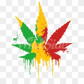 Rasta Weed Leaf Png, Transparent Png - rasta png