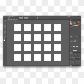 White Grid Icon Png, Transparent Png - adobe png