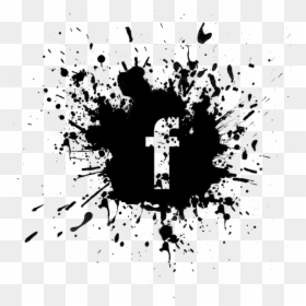 Black Paint Splatter, HD Png Download - adobe png