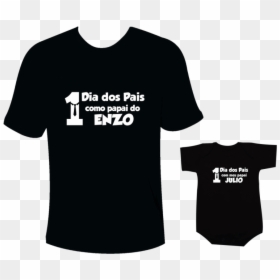 Camiseta Dia Dos Pais Pai E Filha, HD Png Download - moldura dia dos pais png