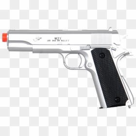 Silver Bb Pistol 1911, HD Png Download - m1911 png