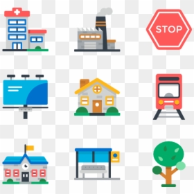 Town Vector Icon Png, Transparent Png - stop icon png