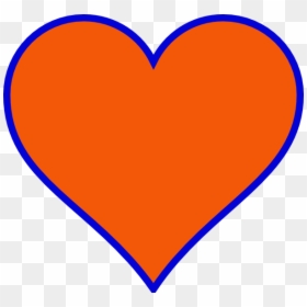 Orange And Blue Hearts, HD Png Download - small heart png
