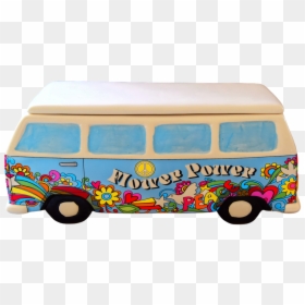 Vw Camper Blau Snoopy Fährt Bully Bus, HD Png Download - cookie jar png