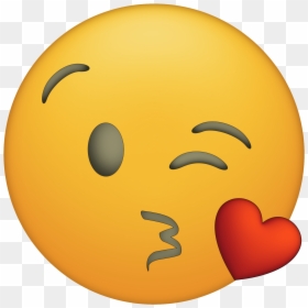 Kissy Face Emoji Transparent, HD Png Download - photo heart booth png