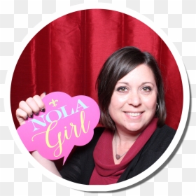 Girl, HD Png Download - photo heart booth png