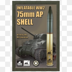 M4 Sherman Shell, HD Png Download - bullet shell png
