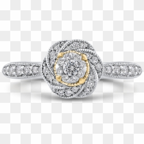 Pre-engagement Ring, HD Png Download - gold swirl png