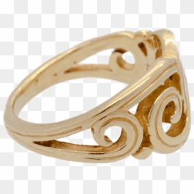 Body Jewelry, HD Png Download - gold swirl png