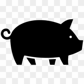 Pig White Icon Png, Transparent Png - pork png