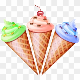 Es Cream Cone Vector Png, Transparent Png - snow vector png