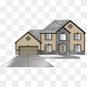 2 Story House Clipart, HD Png Download - house roof png