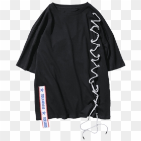 T-shirt, HD Png Download - black lace ribbon png