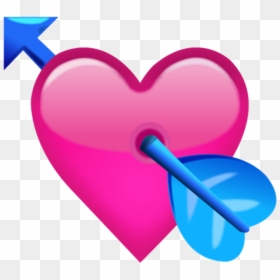 Heart With Arrow Emoji, HD Png Download - hearts png tumblr