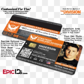 Strategic Homeland Division, HD Png Download - id card png