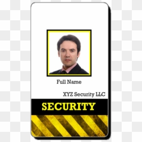 Security Id Card Templates, HD Png Download - id card png