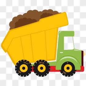 Dump Truck Cartoon Png, Transparent Png - bulldozer png