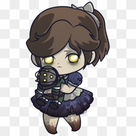 Bioshock 2 Portal The Elder Scrolls V - Little Sister Bioshock Cartoon, HD Png Download - bioshock png