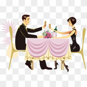 Couple Dinner Png - Couple Dinner Cartoon, Transparent Png - dinner png