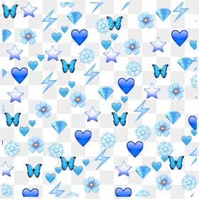 Emoji Background 💎 • • • Date - Blue Heart Emoji Background, HD Png Download - diamond emoji png