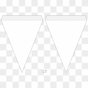 Triangle Pennant Banner Template Icons Png Free Png - Pennant Banner Template Transparent, Png Download - youtube banner template png