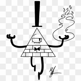 Bill Cipher Gravity Falls Coloring - Bill Cipher Colouring Sheets, HD Png Download - bill cipher png