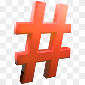 Hashtag 3d Png - Cross, Transparent Png - hashtag png