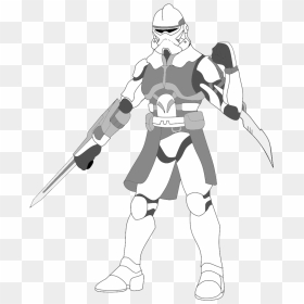 1024 X 1205 - Drawing Of Clone Wars, HD Png Download - clone trooper png